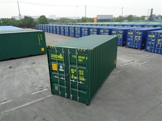 CONTENEDOR MARITIMO DE 20 PIES HC VERDE - NUEVO