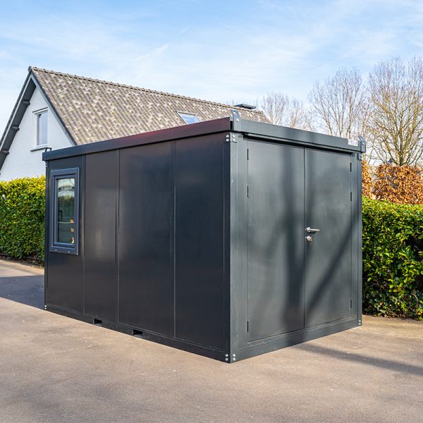 CABINA DE OBRA ANTRACITA DE 4x2M